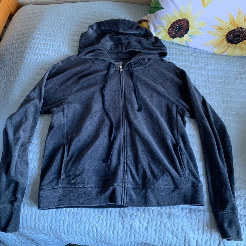 Very soft Aerie blue/grey zip up sweatshirt